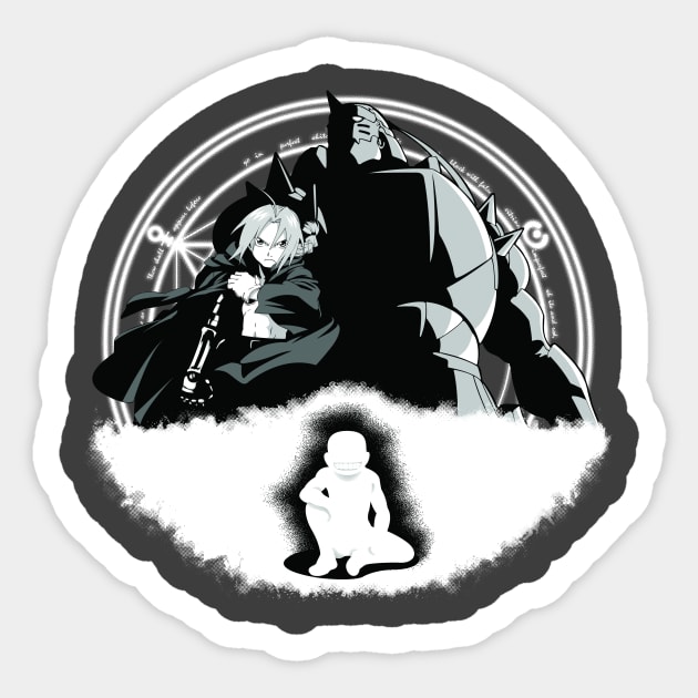 The Elric Brothers Sticker by JakProxy